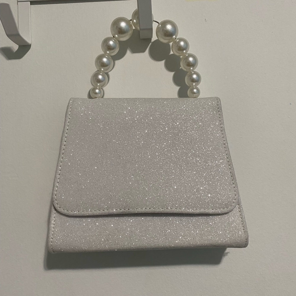 Windsor Glitter Pearl Handle Handbag